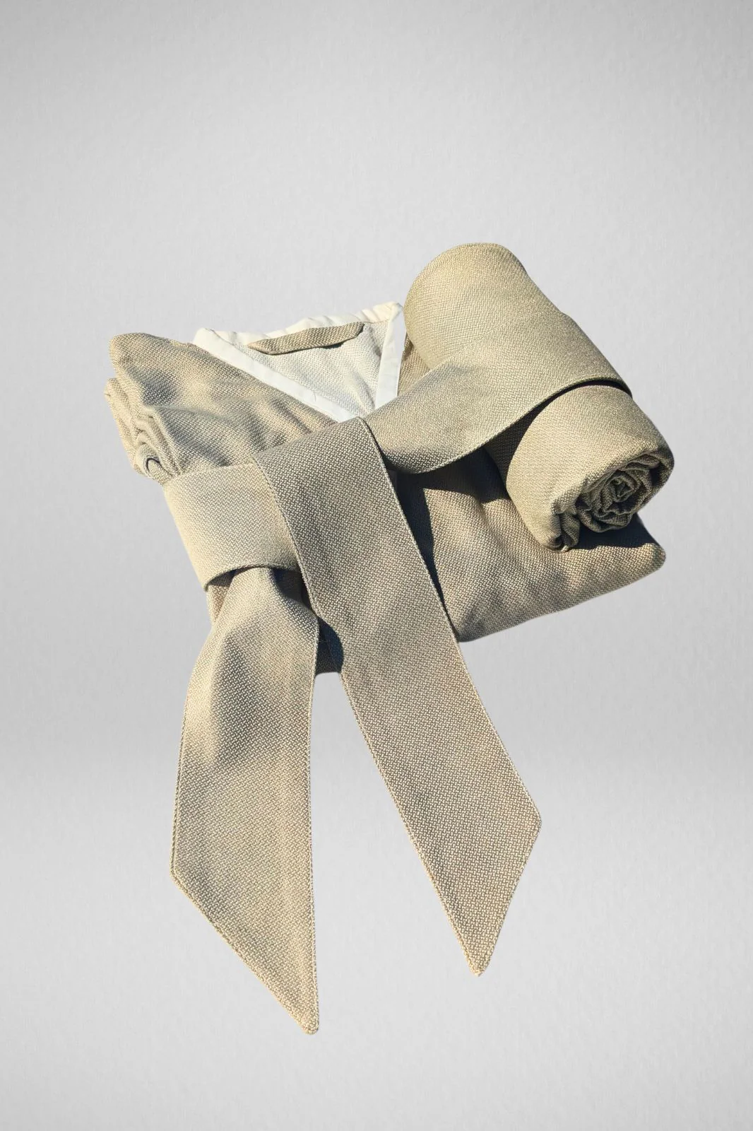 Kimono Style Bamboo Bathrobe, Autumn Leaf, Green - Image 7