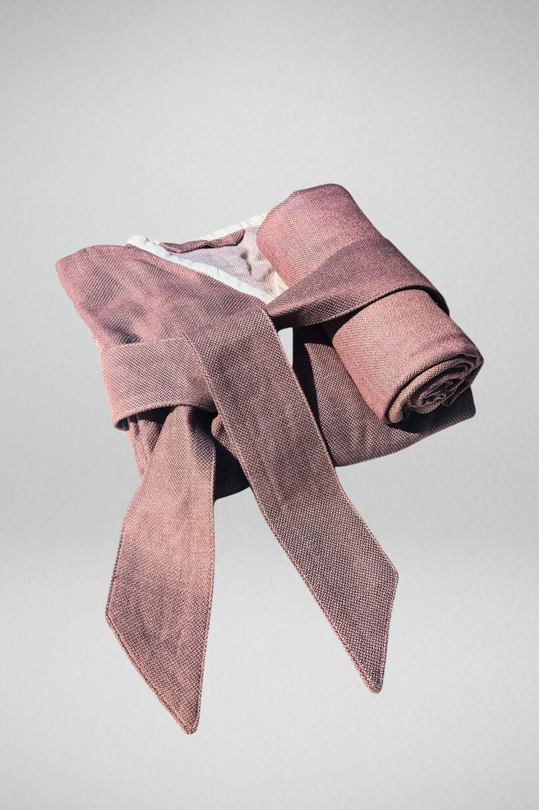 Kimono Style Bamboo Bathrobe, Rose Ash, Pink - Image 7