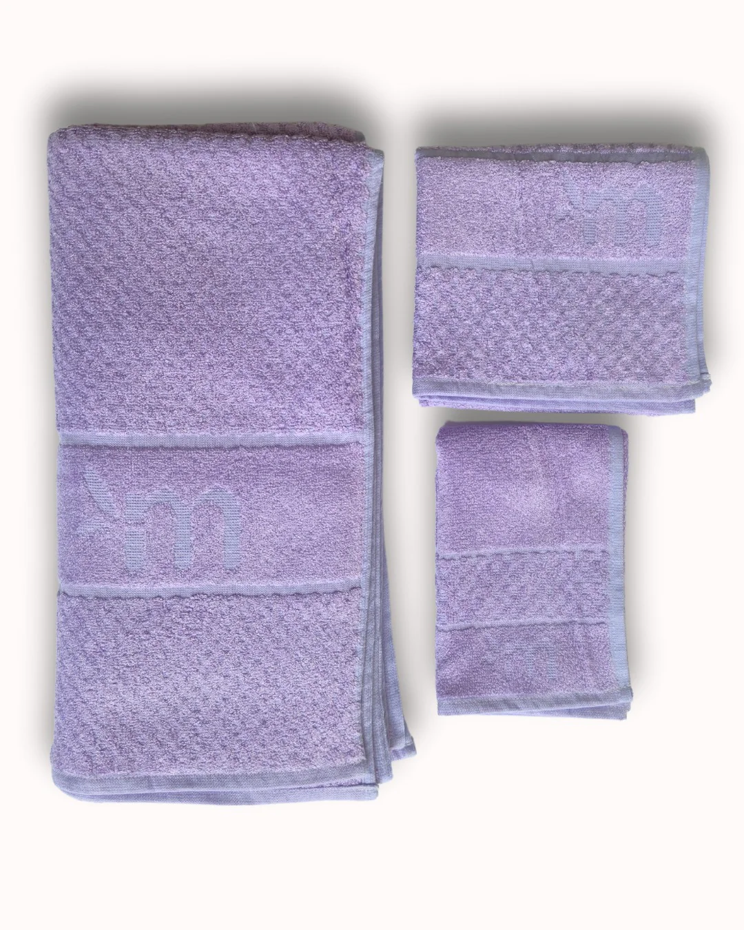 Personalized Bamboo Fluffy Bath towel set, 1 Bath 560 GSM , 1 Hand and 1 face towel Terry 480 GSM- Dusty Lilac - Image 4
