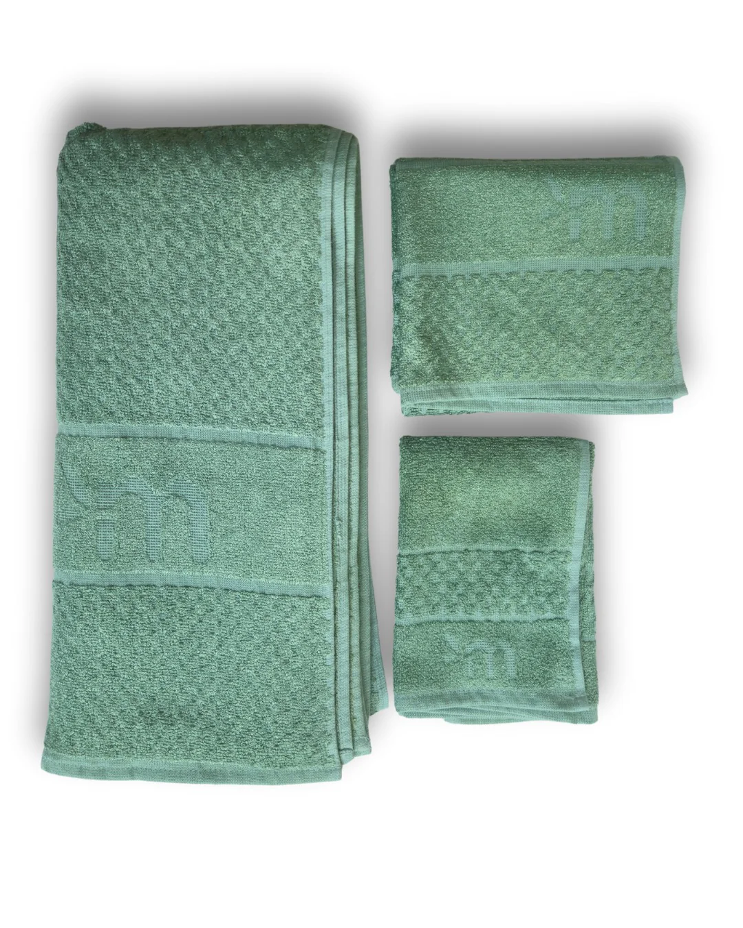 Personalized Bamboo Fluffy Bath towel set, 1 Bath 560 GSM , 1 Hand and 1 face towel Terry 480 GSM- Ethical Green - Image 5