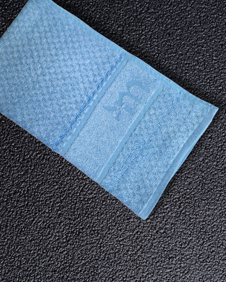 Personalized Bamboo Fluffy Bath towel set, 1 Bath 560 GSM , 1 Hand and 1 face towel Terry 480 GSM- Frosted Blue - Image 2