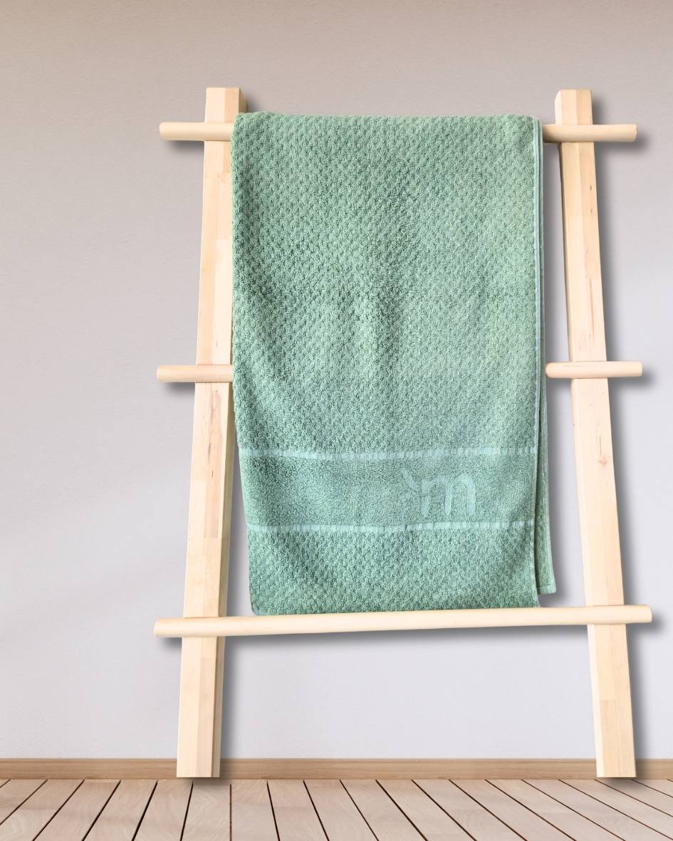 Personalized Fluffy Bamboo Bath towel Terry 560 GSM-150*72 cm-Ethical Green - Image 2