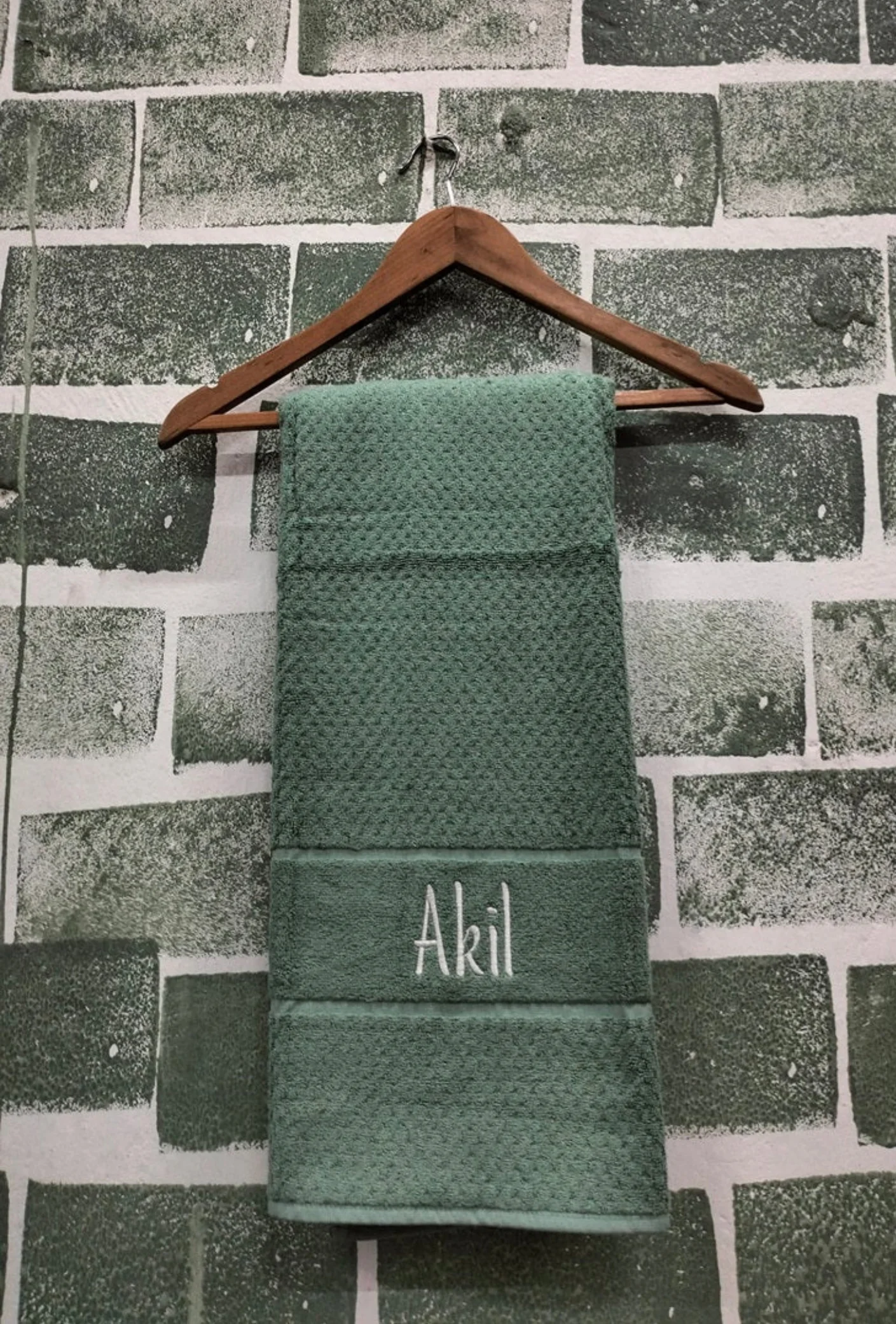 Personalized Fluffy Bamboo Bath towel Terry 560 GSM-150*72 cm-Ethical Green - Image 4