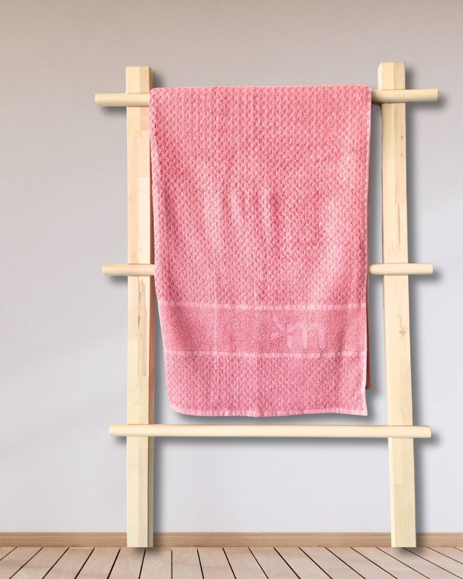 Personalized Fluffy BambooBath towel Terry 560 GSM-150*72 cm-Blush Pink - Image 2