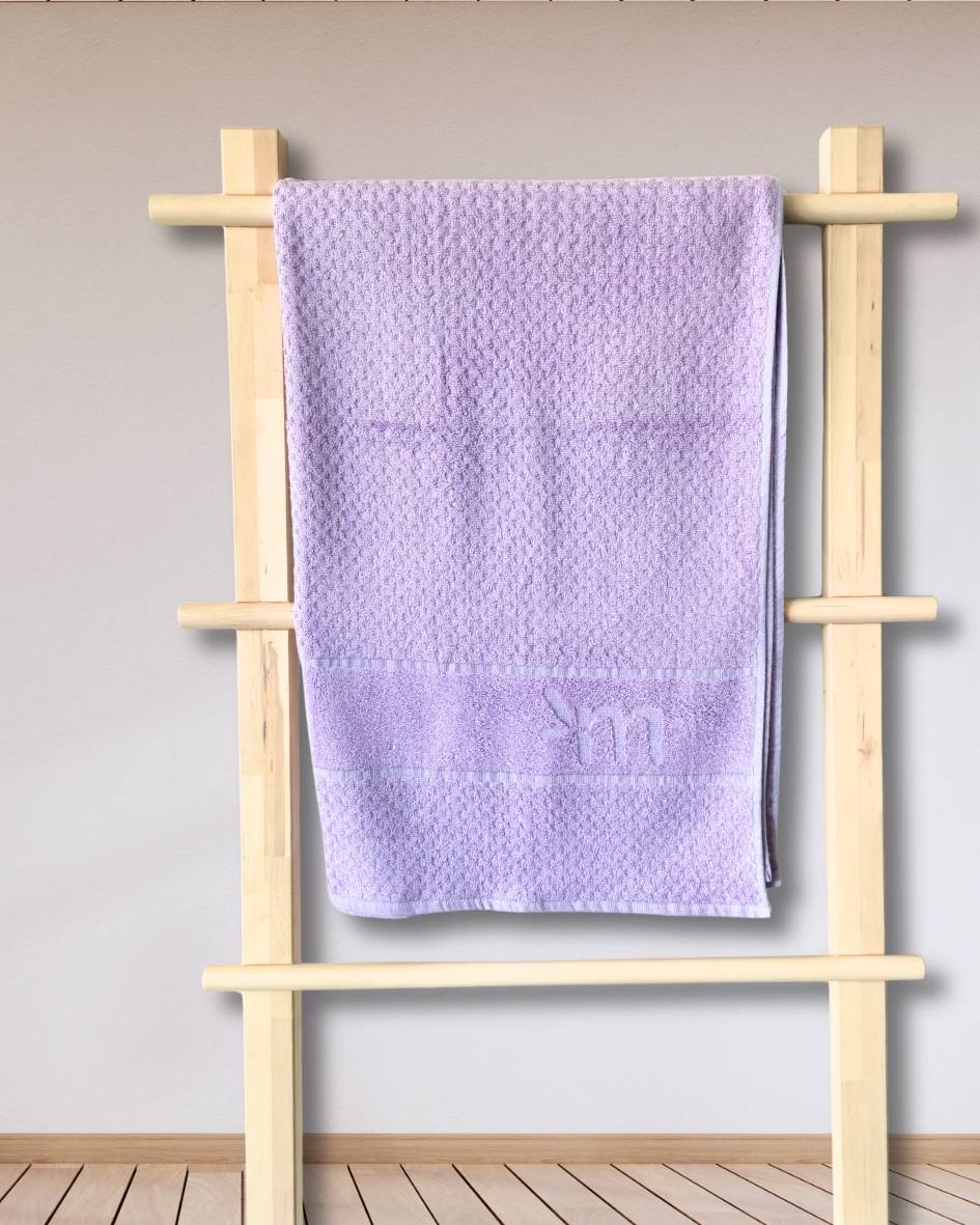 Personalized Fluffy BambooBath towel Terry 560 GSM-150*72 cm-Dusty Lilac - Image 2