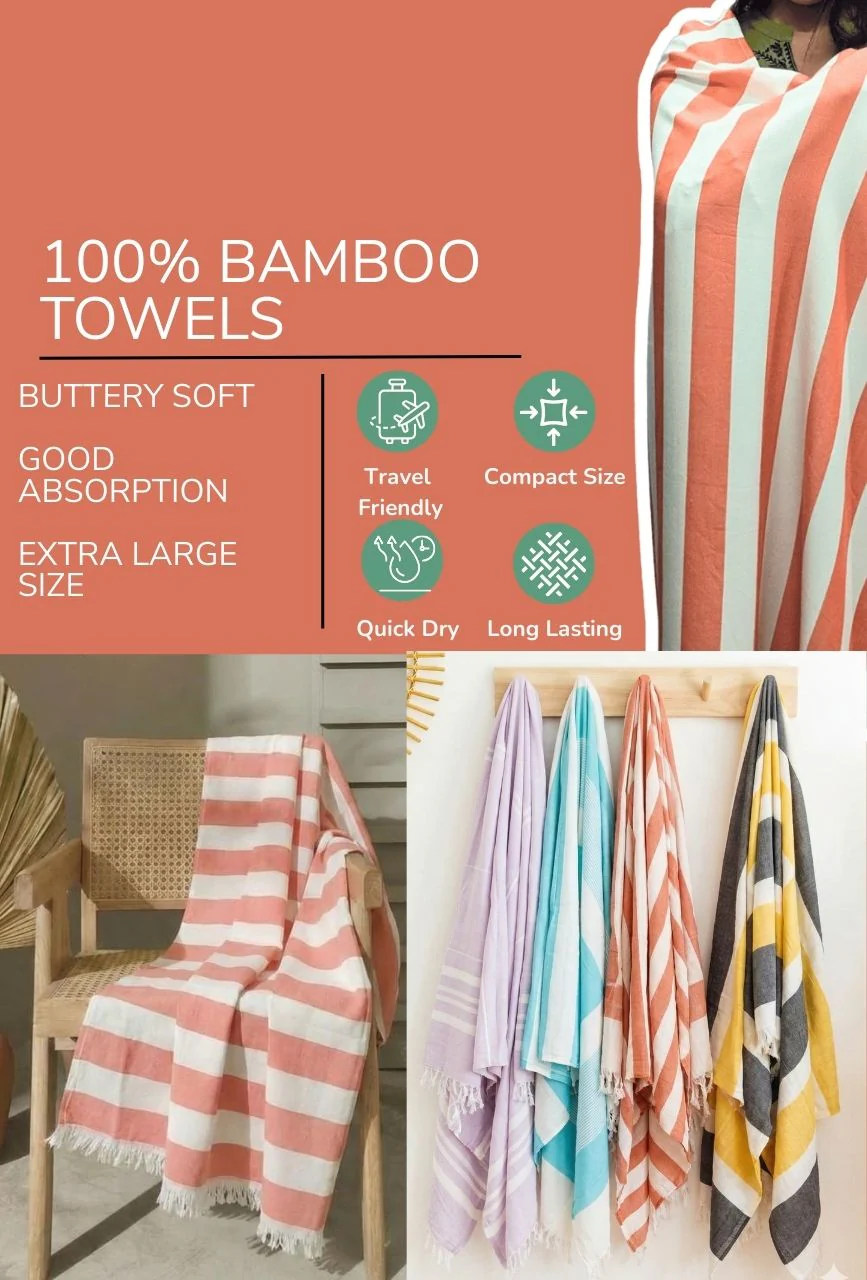 Personalized Thin bamboo bath towel- Cotton Candy 160*90cm - Image 5