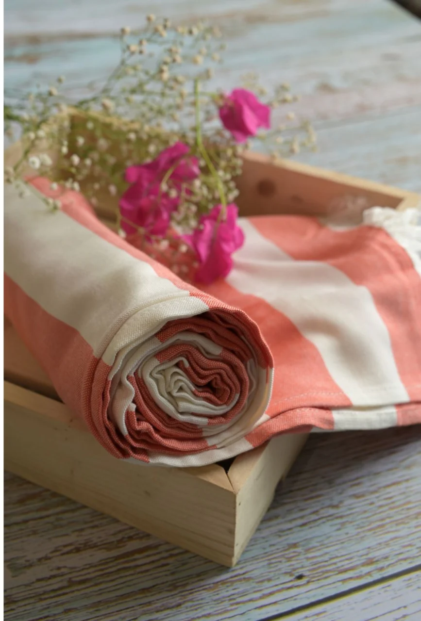 Personalized Thin bamboo bath towel- Cotton Candy 160*90cm - Image 9