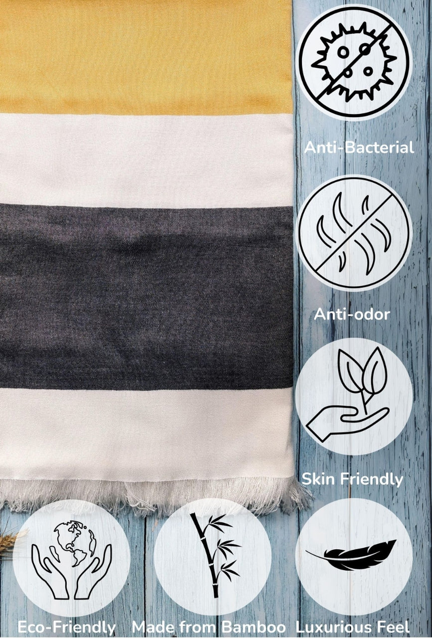 Personalized Thin bamboo bath towel- Honey Bee 160*75cm - Image 6