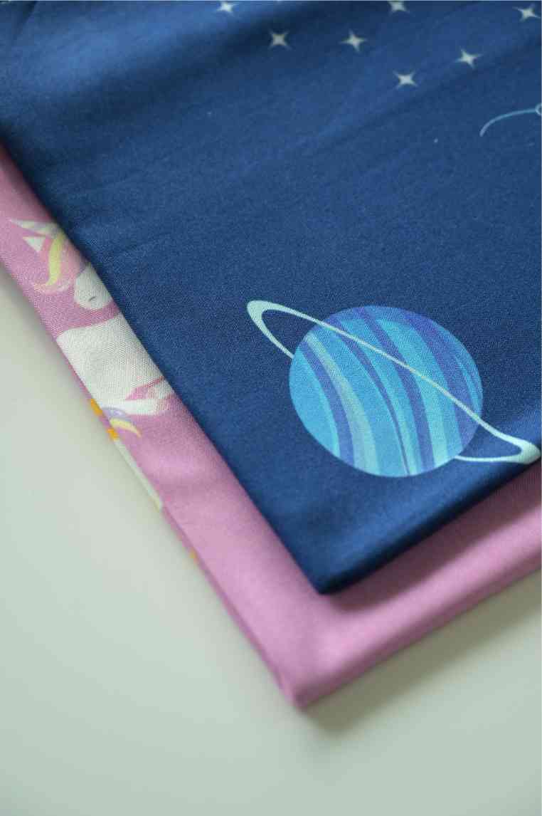 Personalized Thin Bamboo Kids towel - 124*68cm - Space Traveler - Image 7