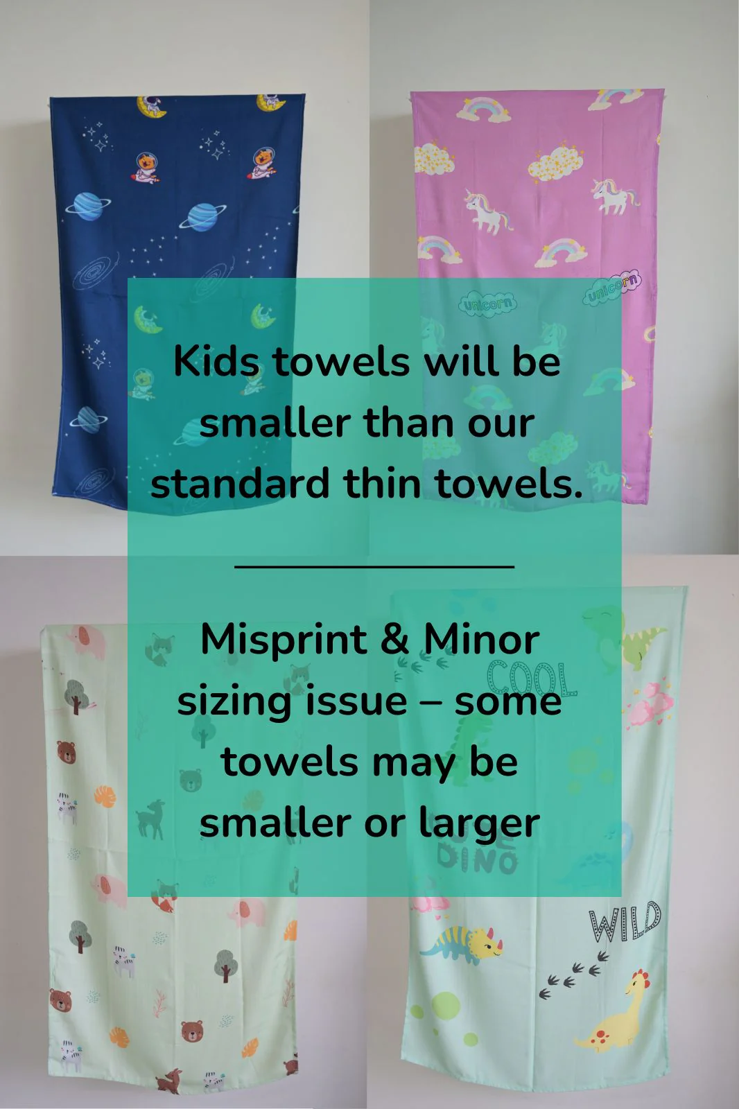 Ugly Towel Set of 2- Mystery colors - Kids Towel - Image 3